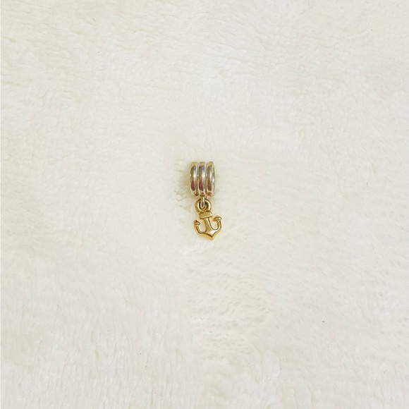 Pandora Jewelry - NEW Authentic Pandora Silver 14k Gold Two Tone Dangle Hanging Anchor Charm